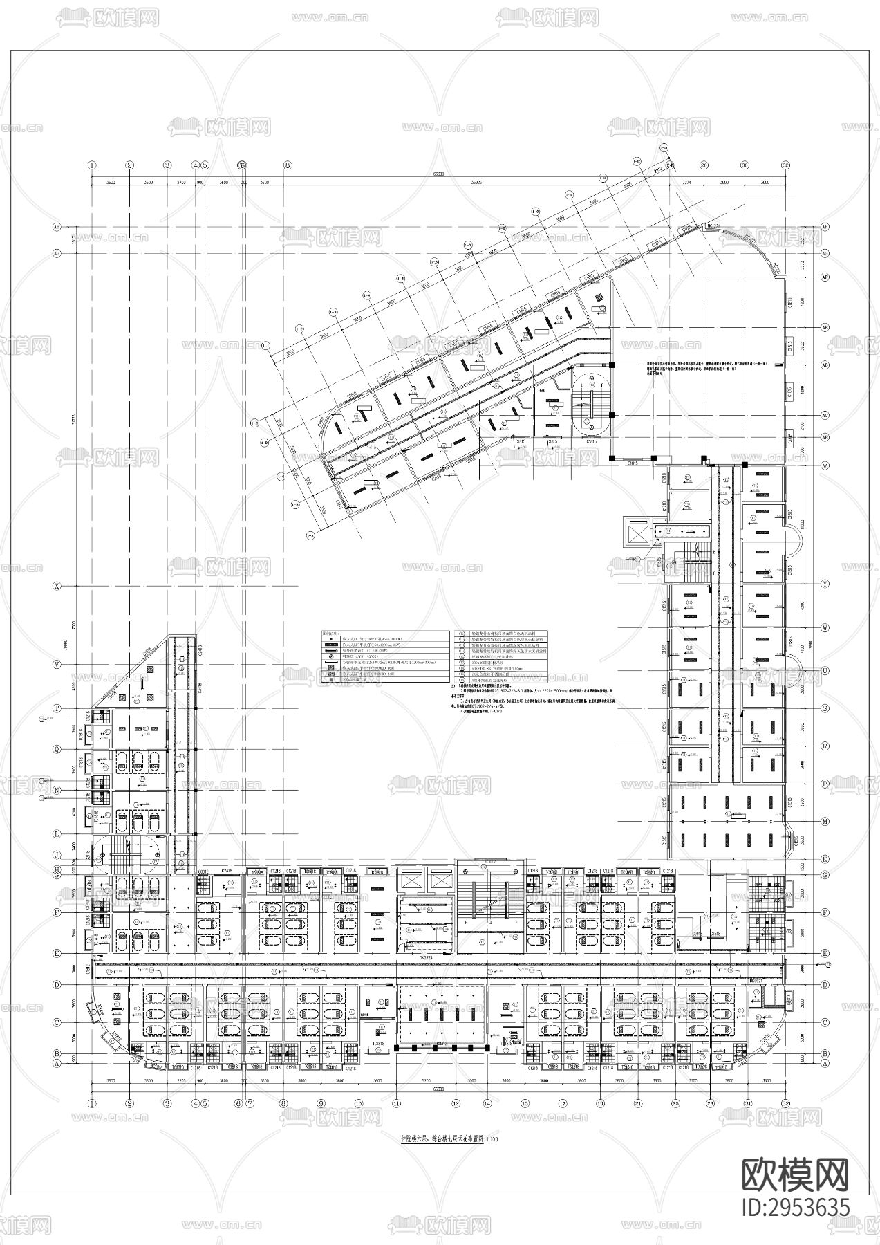 中医院业务用房装饰装修改建工程cad施工图下载（渲染图8）