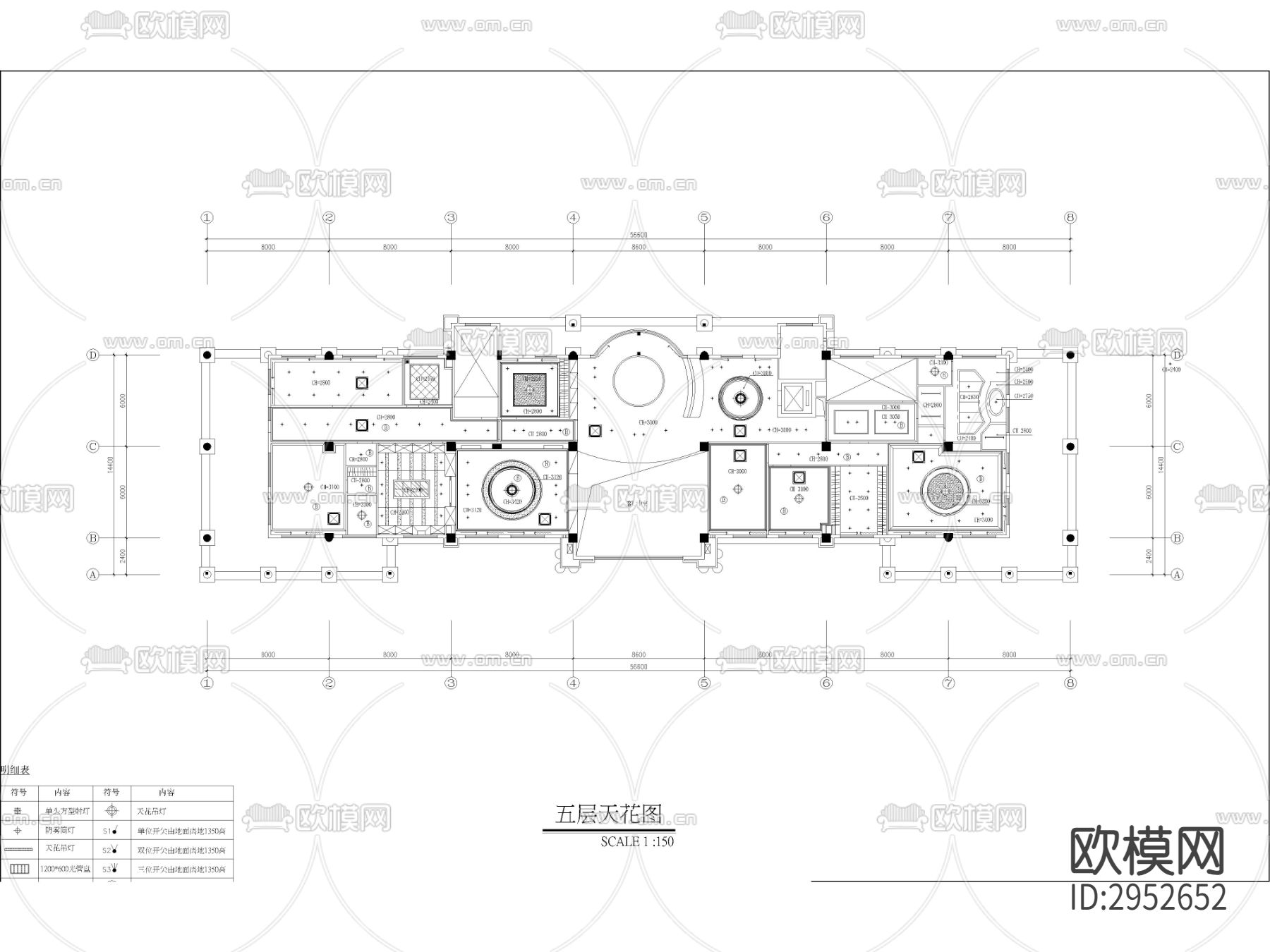 办公楼办公室装修设计cad施工图下载（渲染图4）
