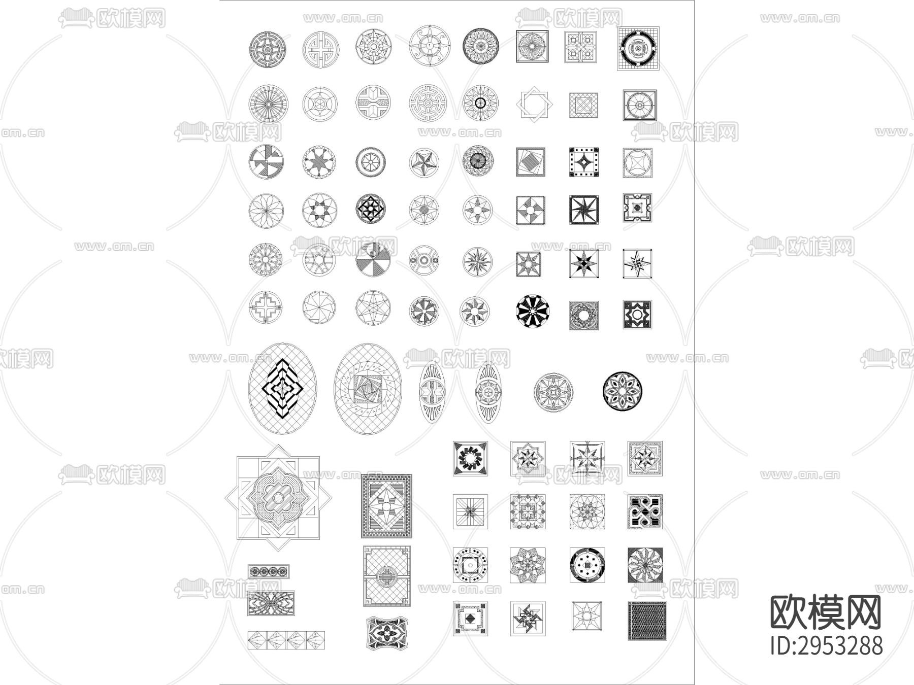 CAD家装工装综合cad图库下载（渲染图4）