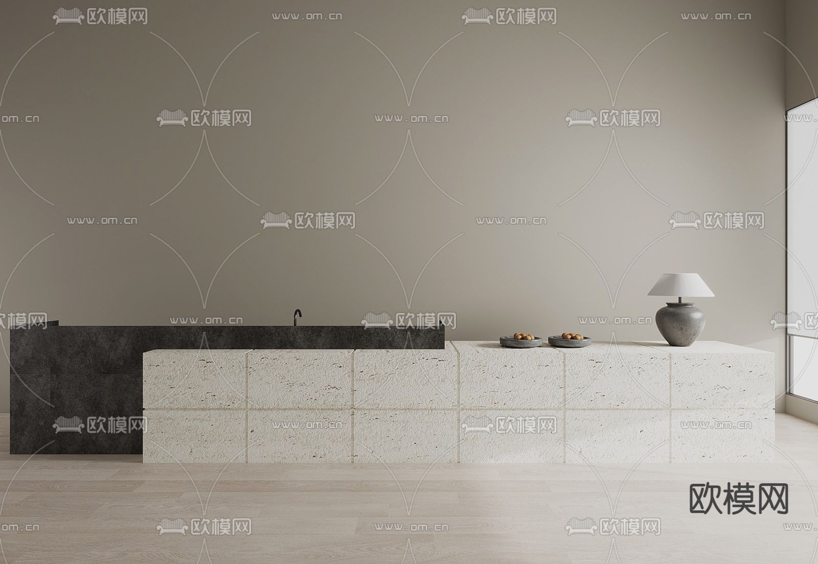 前台 服务台 接待台3d模型下载