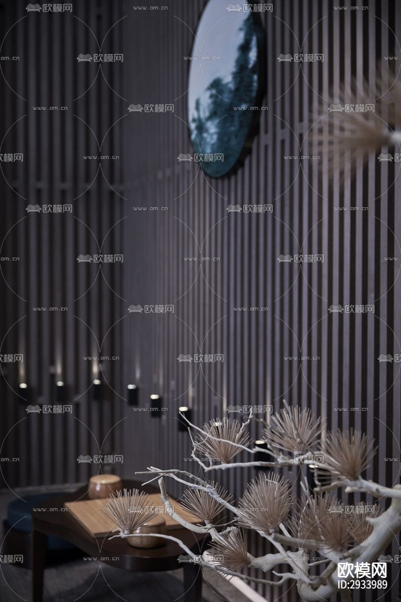 新中式别墅效果图下载（渲染图2）