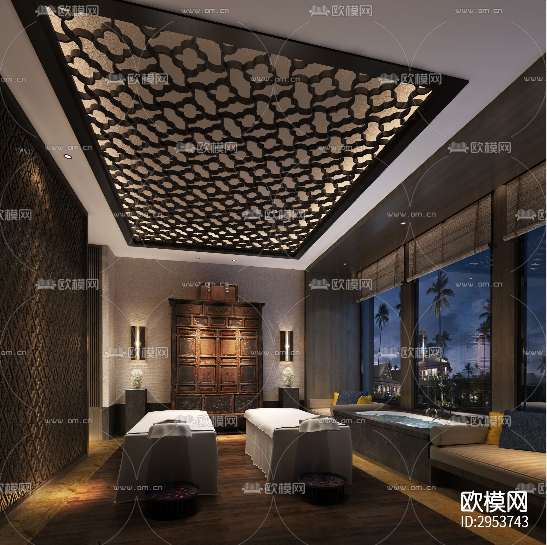 东南亚酒店效果图下载（渲染图1）