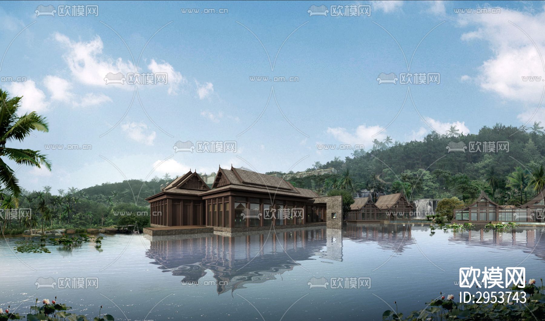 东南亚酒店效果图下载（渲染图3）