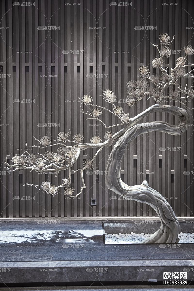 新中式别墅效果图下载（渲染图3）