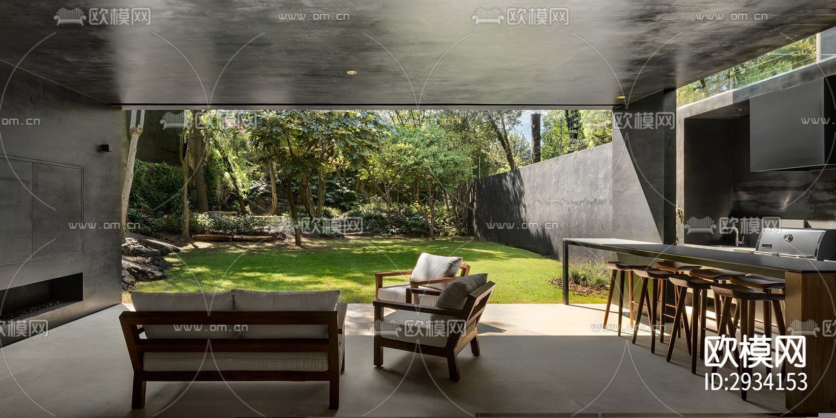 现代别墅效果图下载（渲染图20）