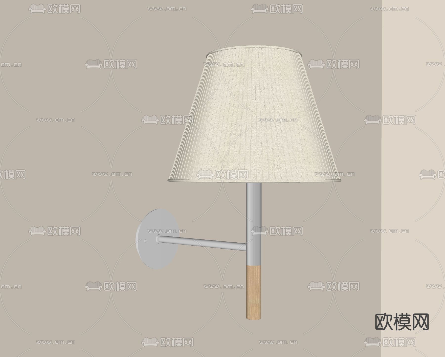 molteni 壁灯su模型下载（渲染图1）