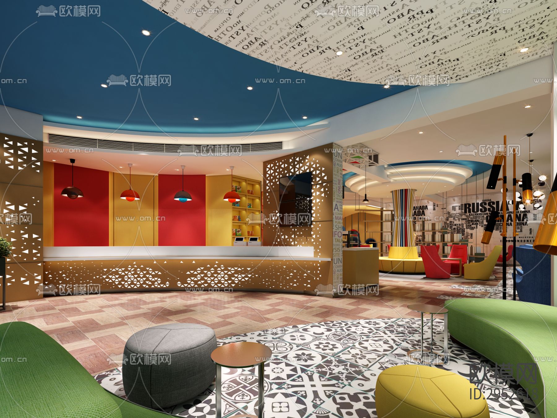 现代连锁酒店效果图下载（渲染图5）