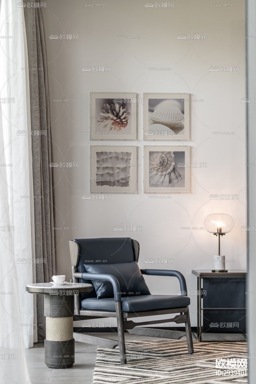 新中式酒店民宿效果图下载（渲染图12）