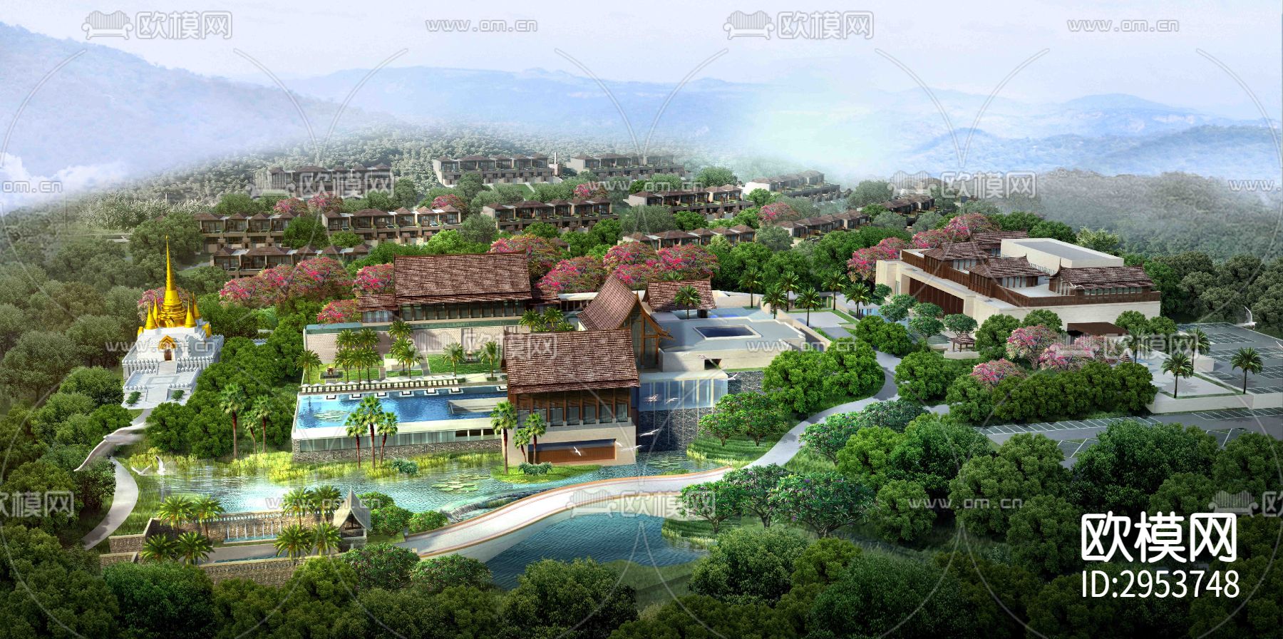东南亚酒店效果图下载（渲染图2）
