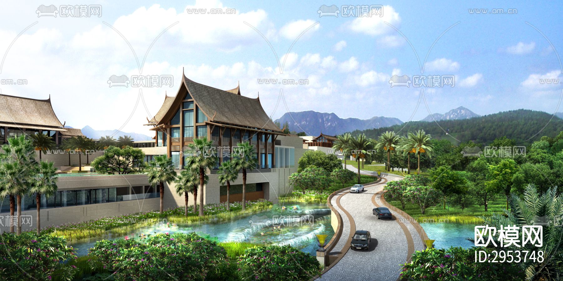 东南亚酒店效果图下载（渲染图6）