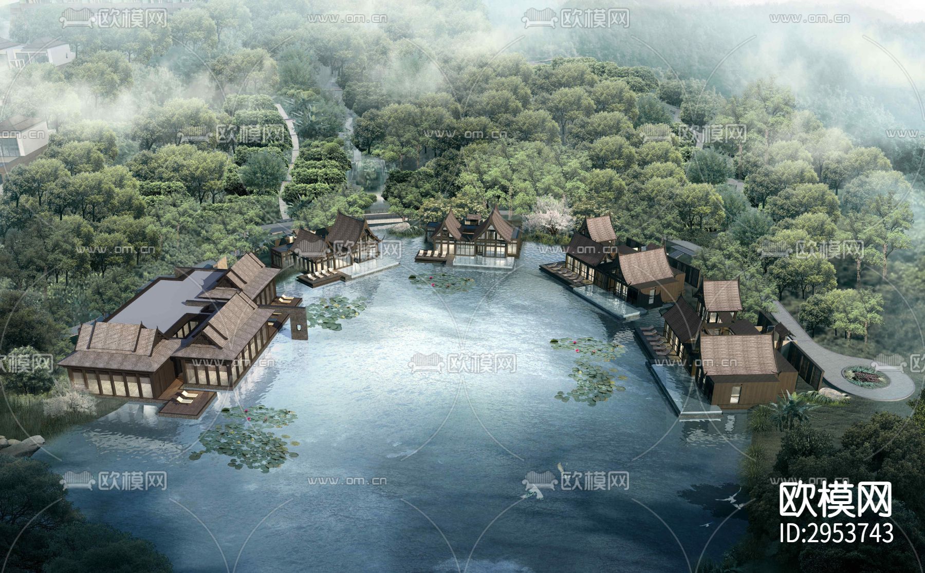 东南亚酒店效果图下载（渲染图10）