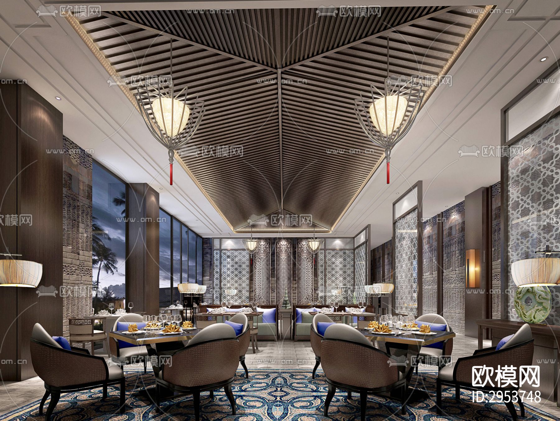 东南亚酒店效果图下载（渲染图1）