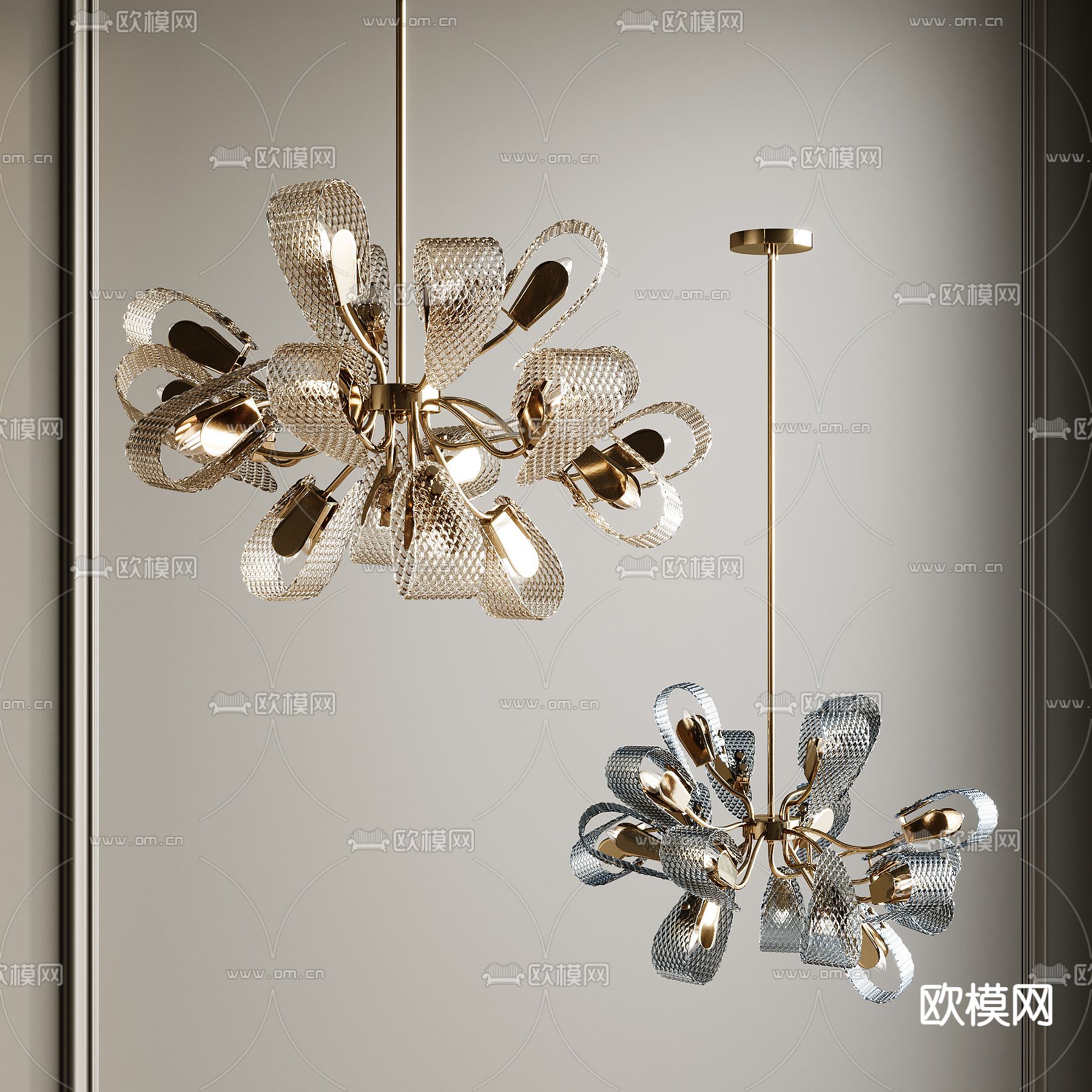 大厅吊灯su模型