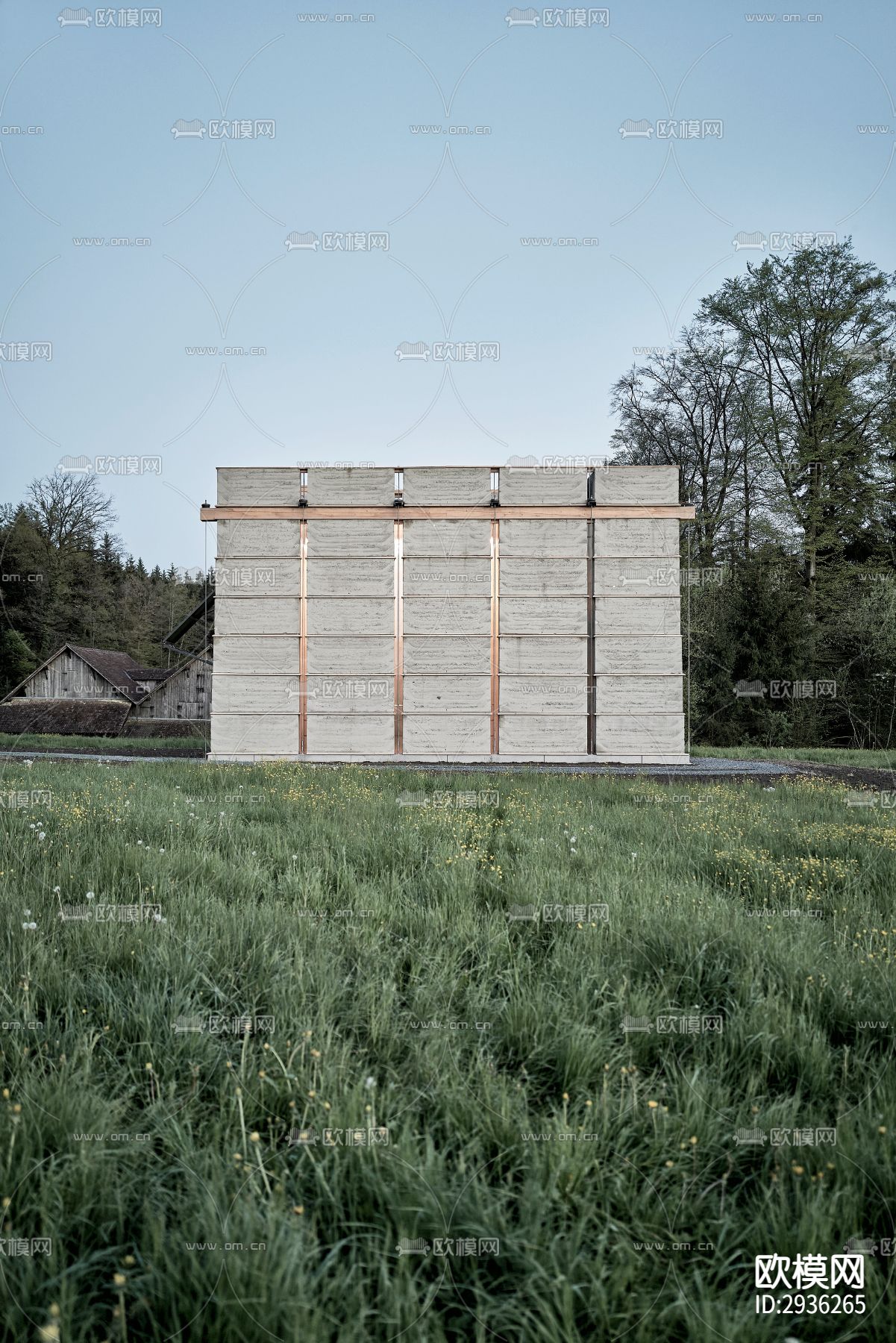 工业风美术博物馆效果图下载（渲染图15）