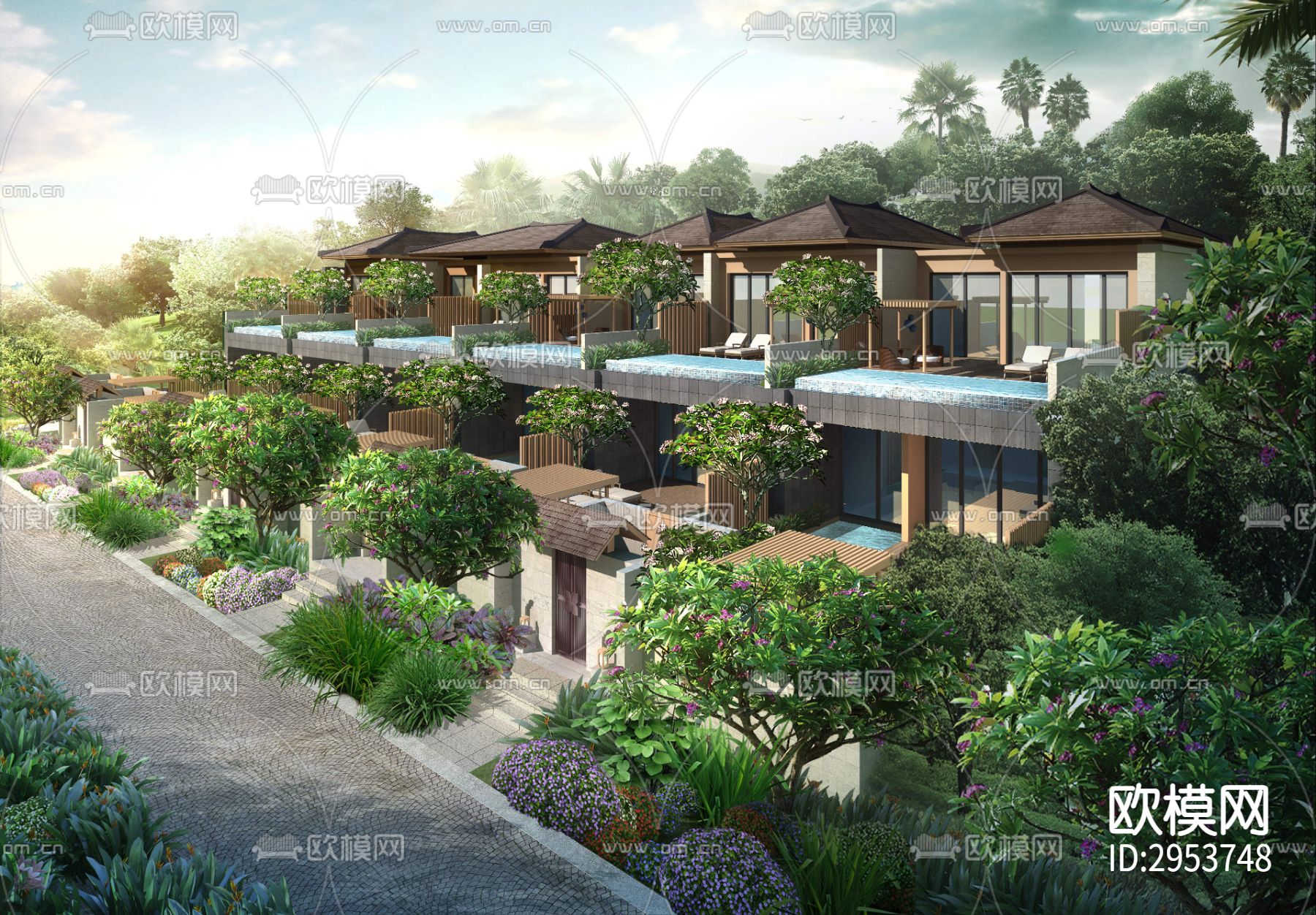 东南亚酒店效果图下载（渲染图3）