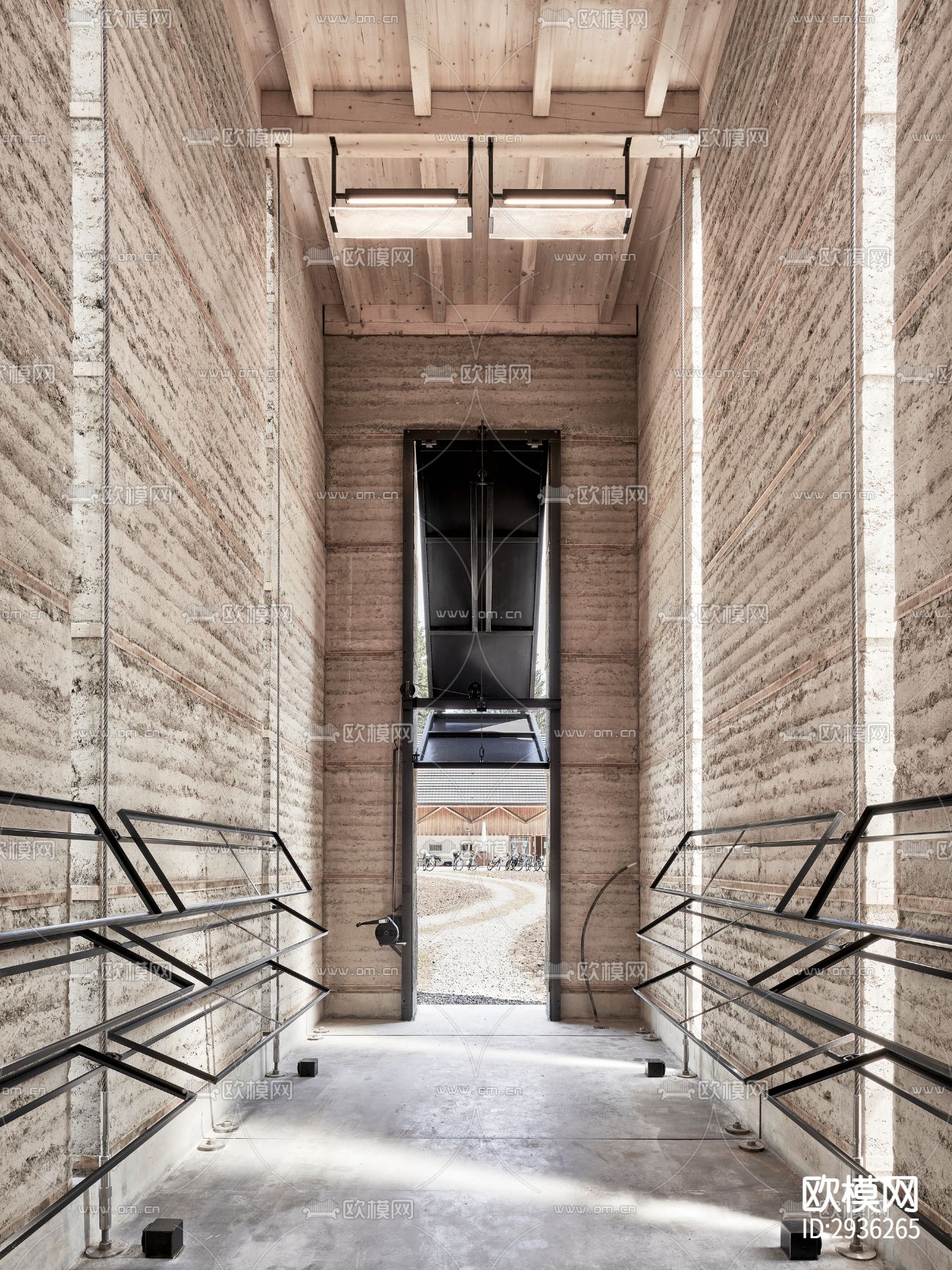 工业风美术博物馆效果图下载（渲染图6）