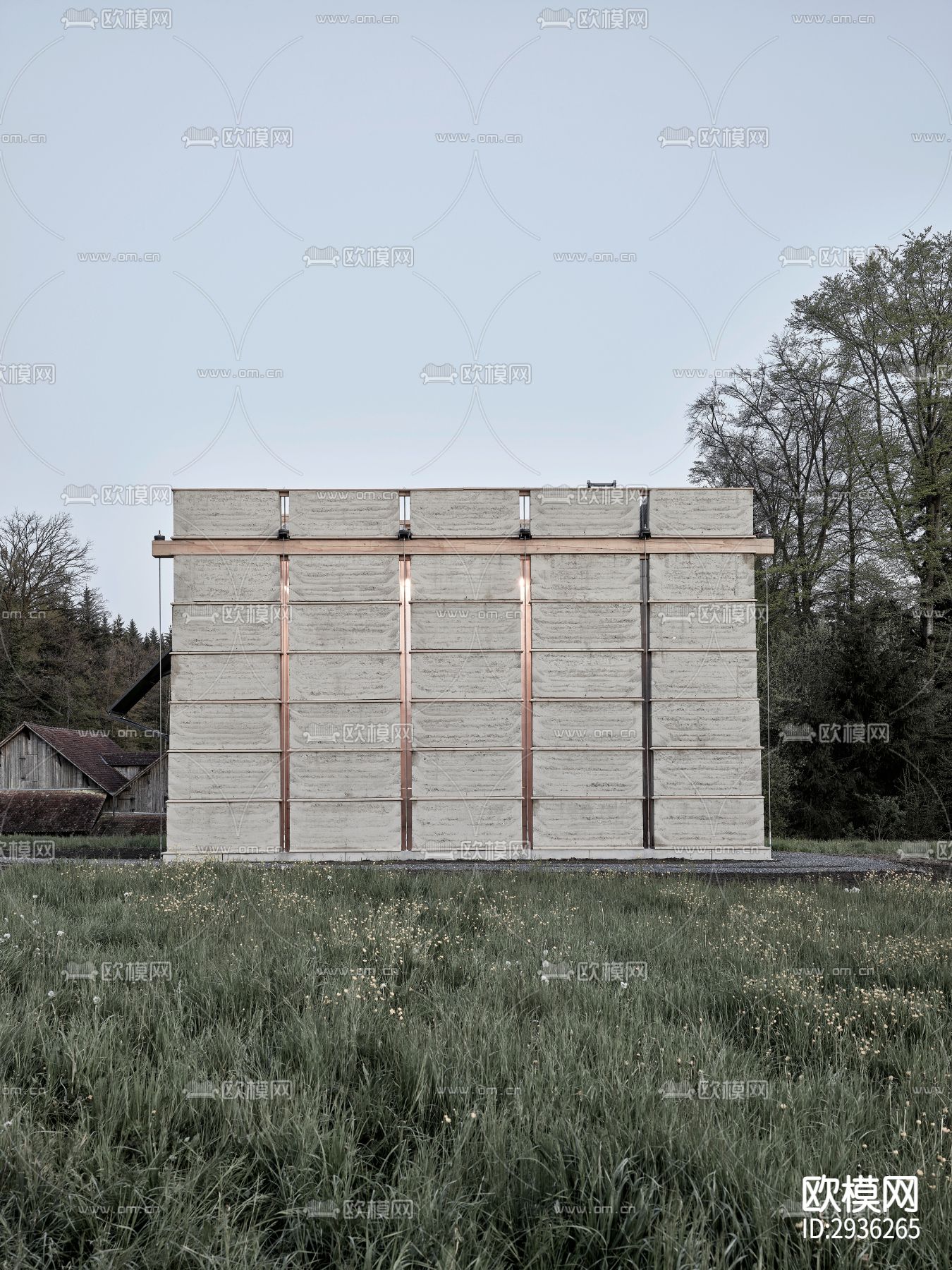 工业风美术博物馆效果图下载（渲染图4）