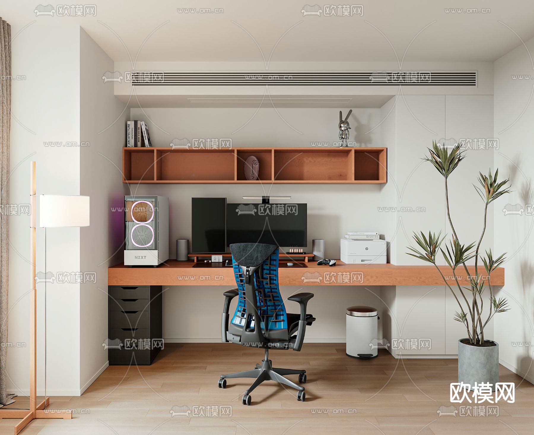 中古风电竞室su模型下载（渲染图2）