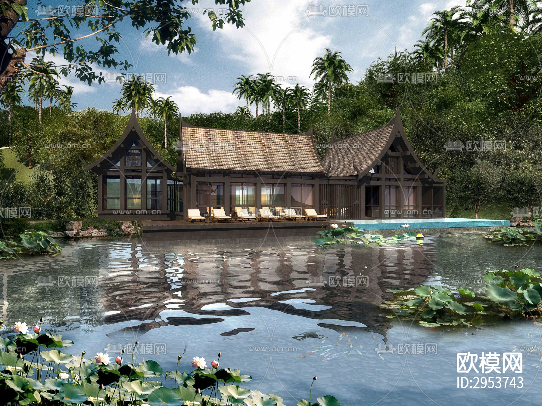 东南亚酒店效果图下载（渲染图9）