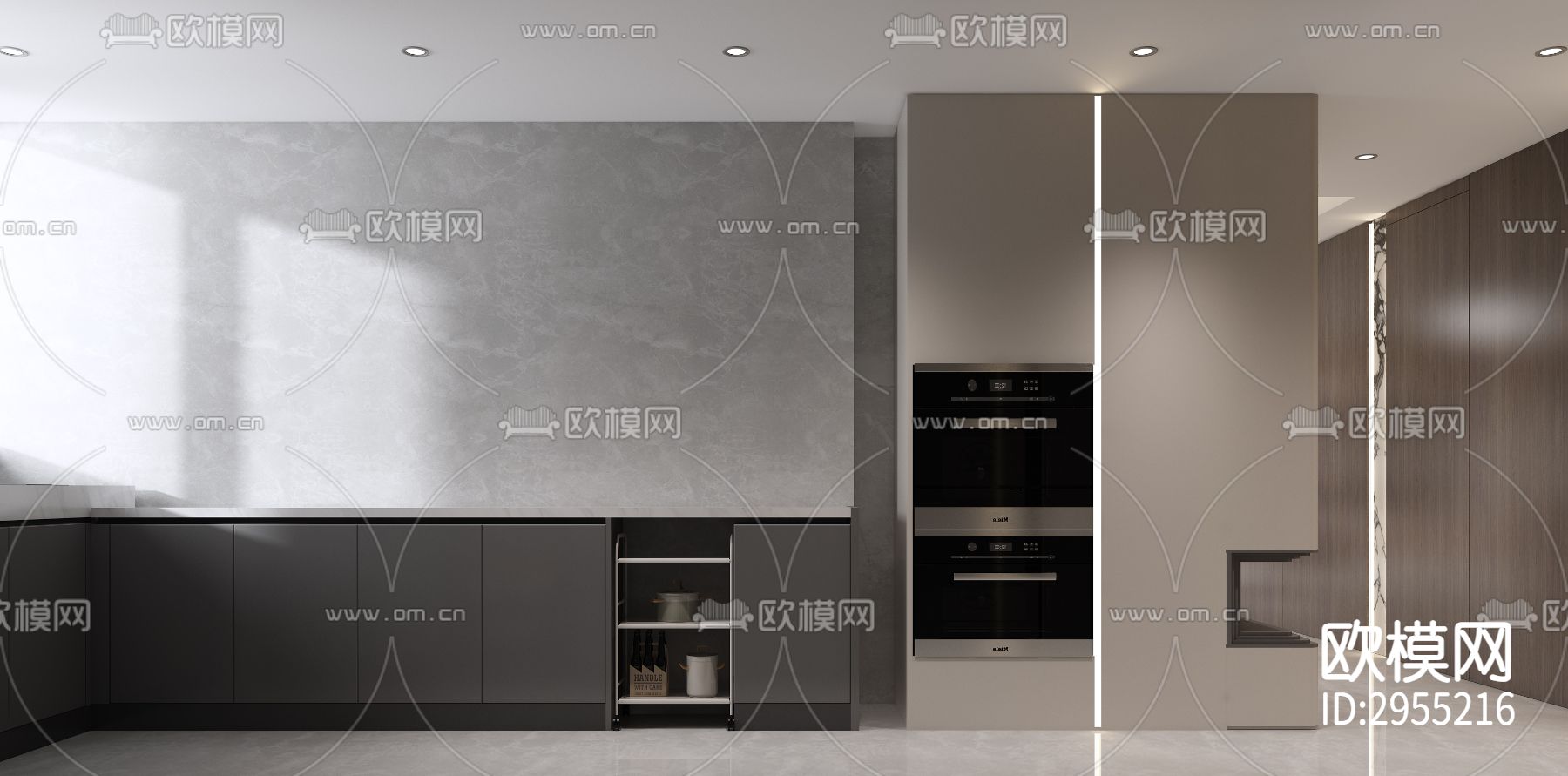 现代平层效果图下载（渲染图2）