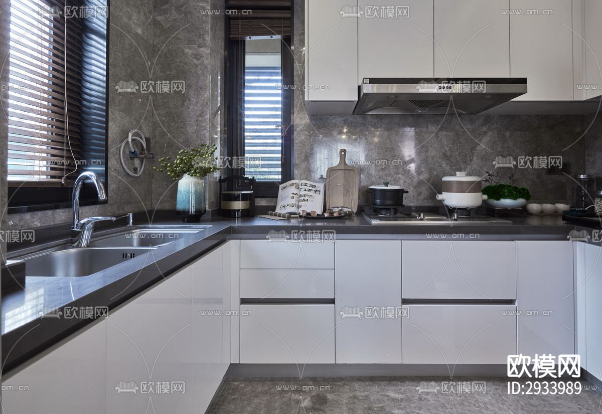 新中式别墅效果图下载（渲染图8）