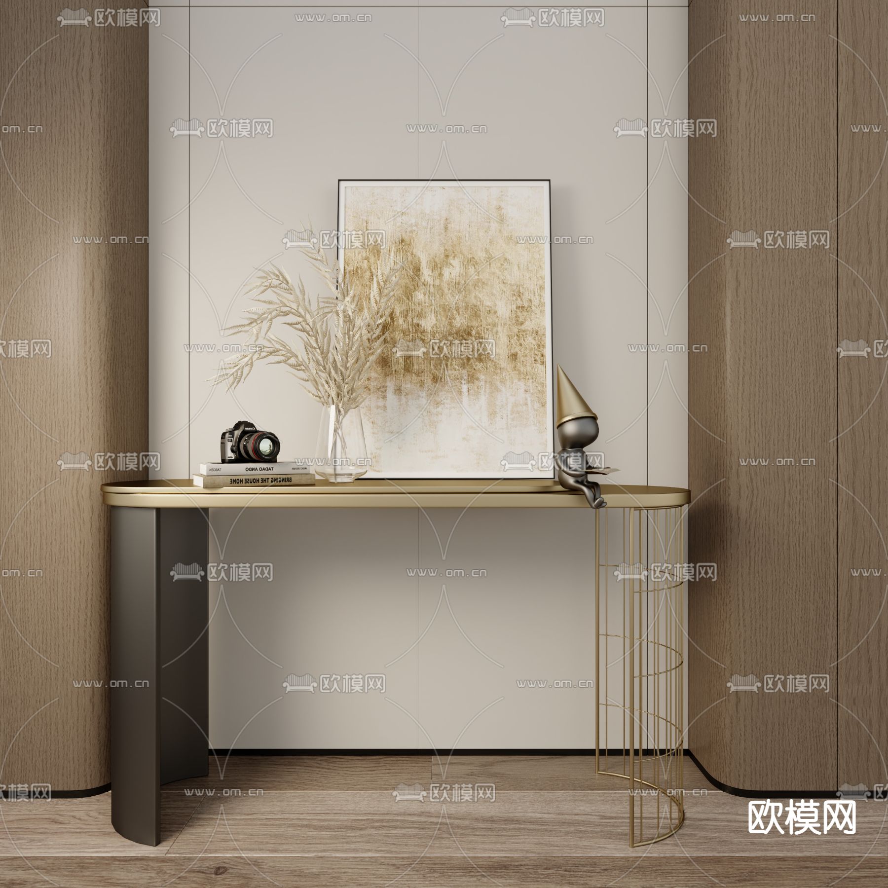 端景台 条案3d模型下载