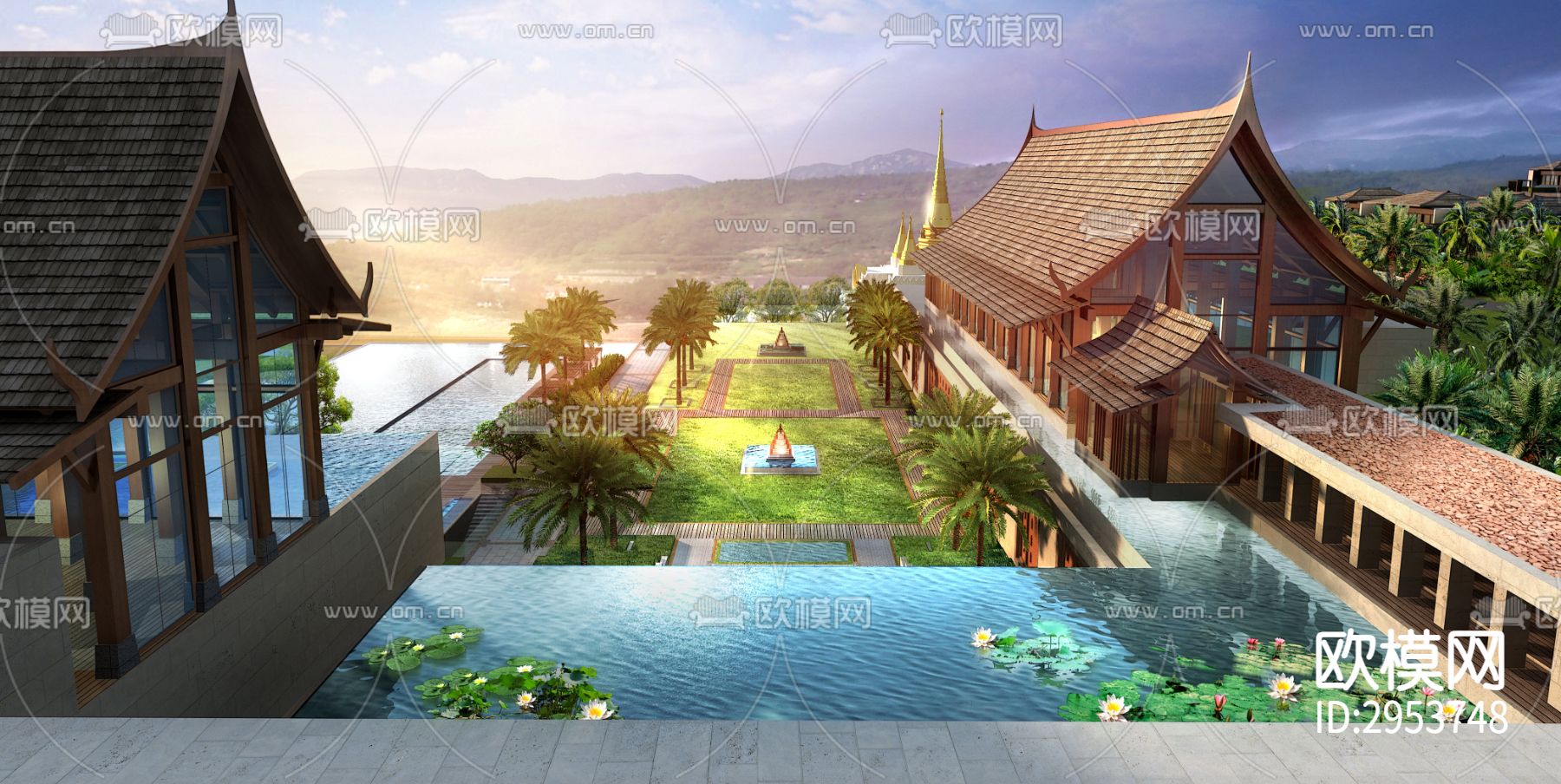 东南亚酒店效果图下载（渲染图5）