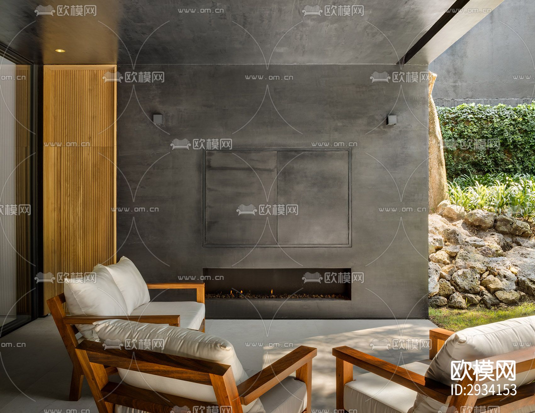 现代别墅效果图下载（渲染图4）