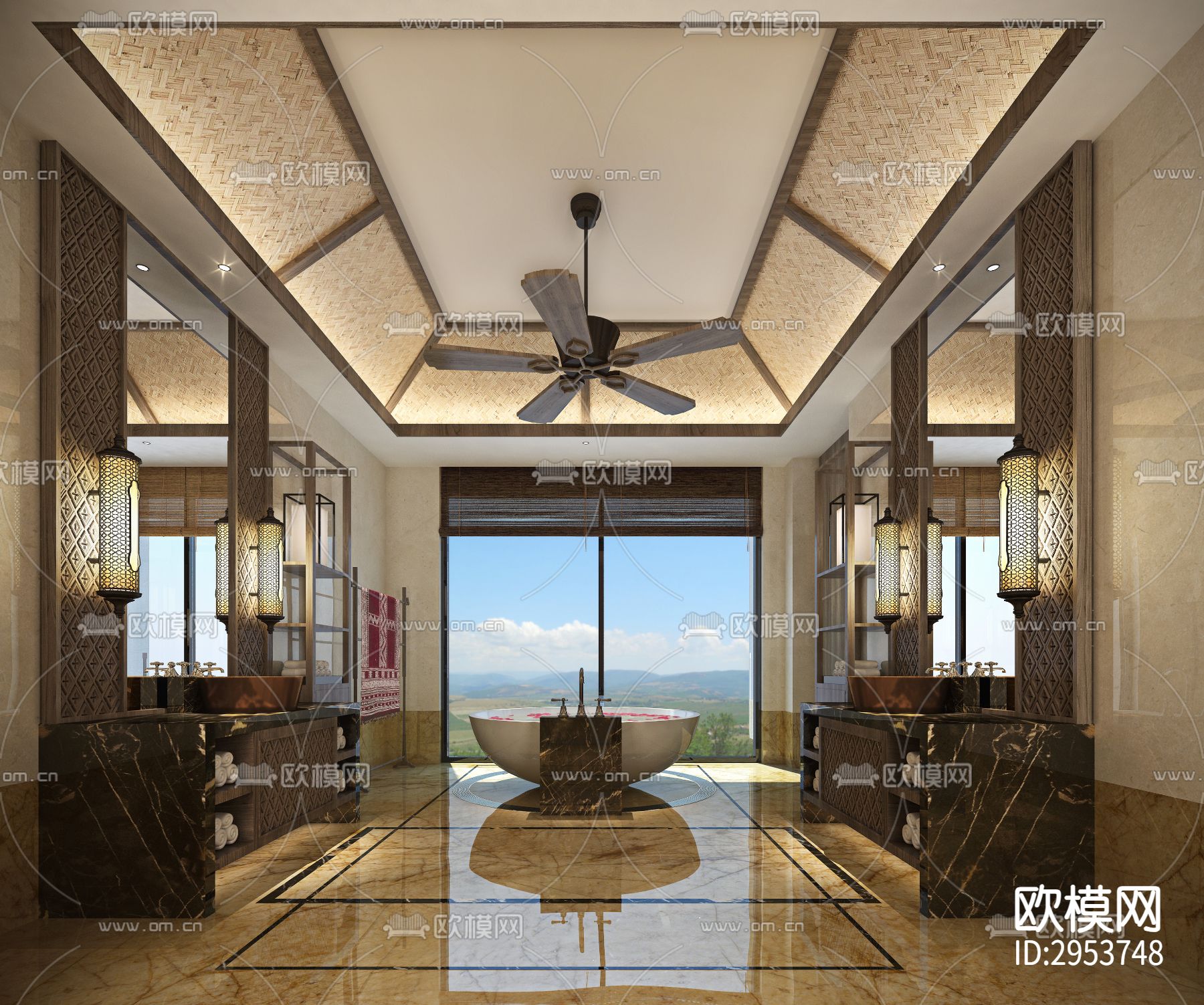 东南亚酒店效果图下载（渲染图8）