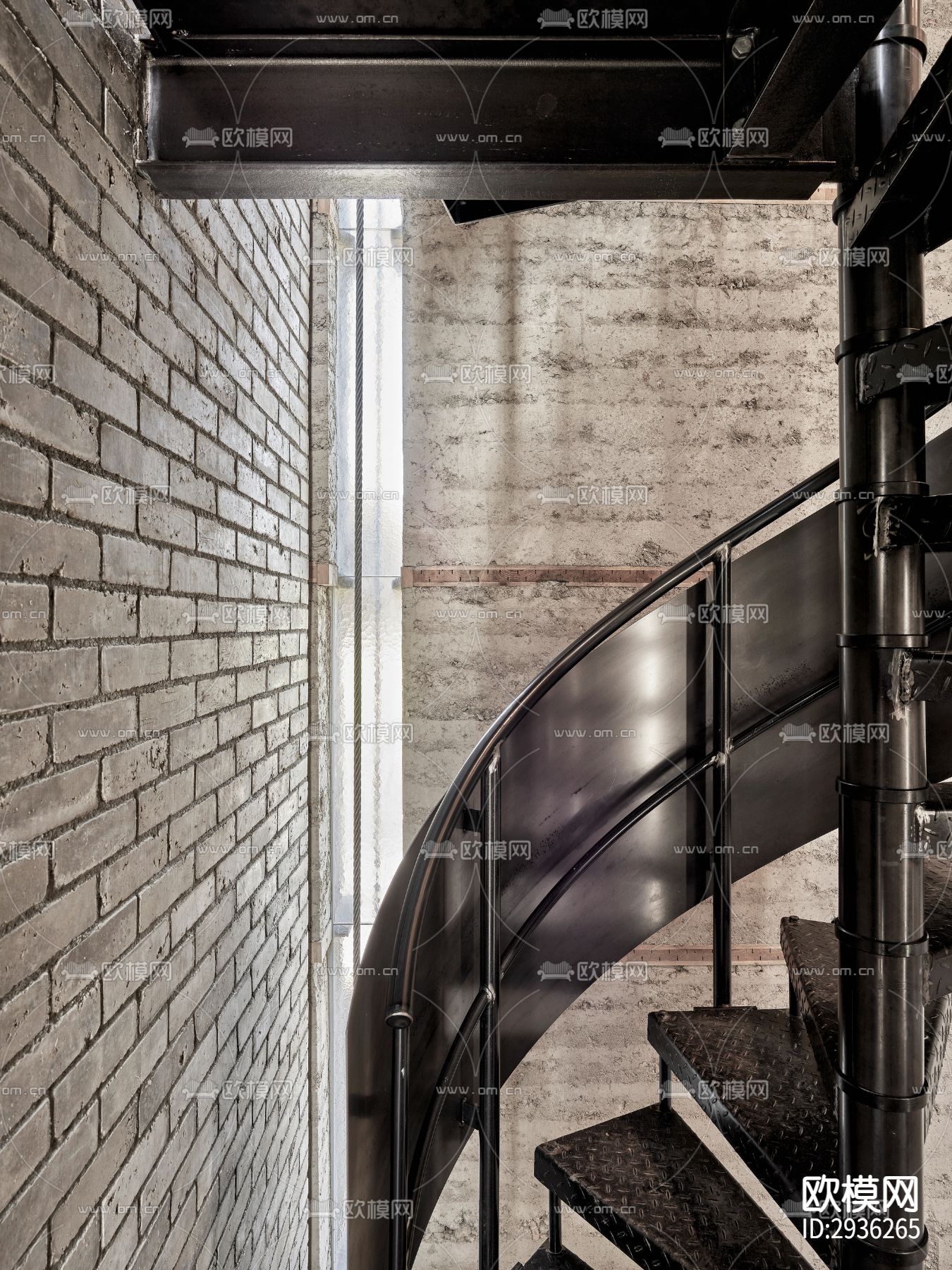 工业风美术博物馆效果图下载（渲染图2）