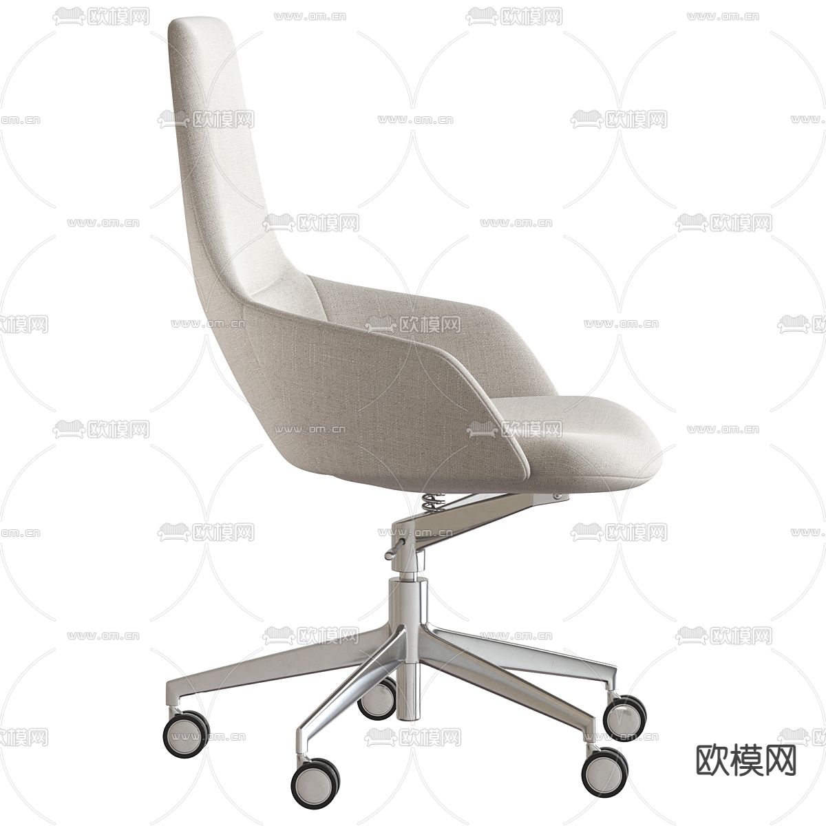 办公椅 职员椅 会议椅3d模型下载（渲染图2）