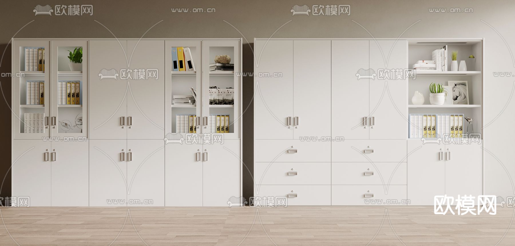 文件柜 档案柜 资料柜 铁皮柜3d模型下载