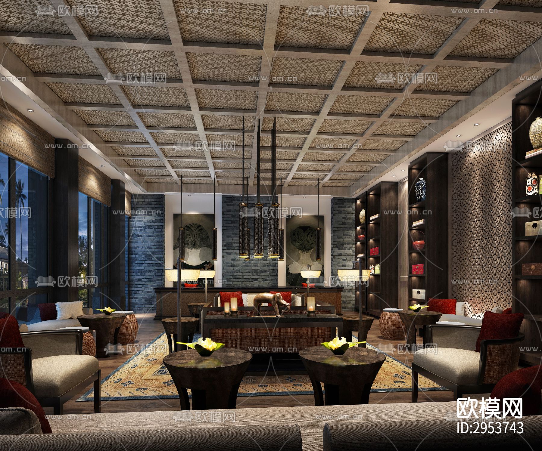 东南亚酒店效果图下载（渲染图8）