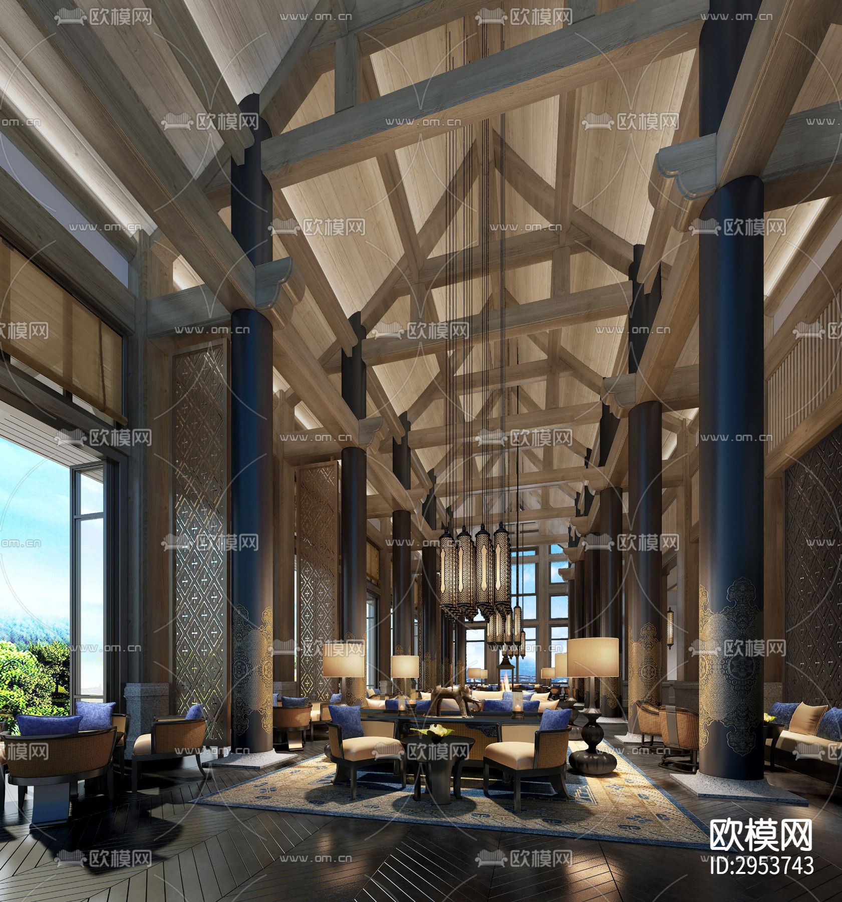 东南亚酒店效果图下载（渲染图5）