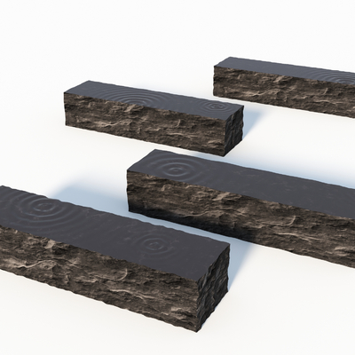  景观条石座凳su模型 