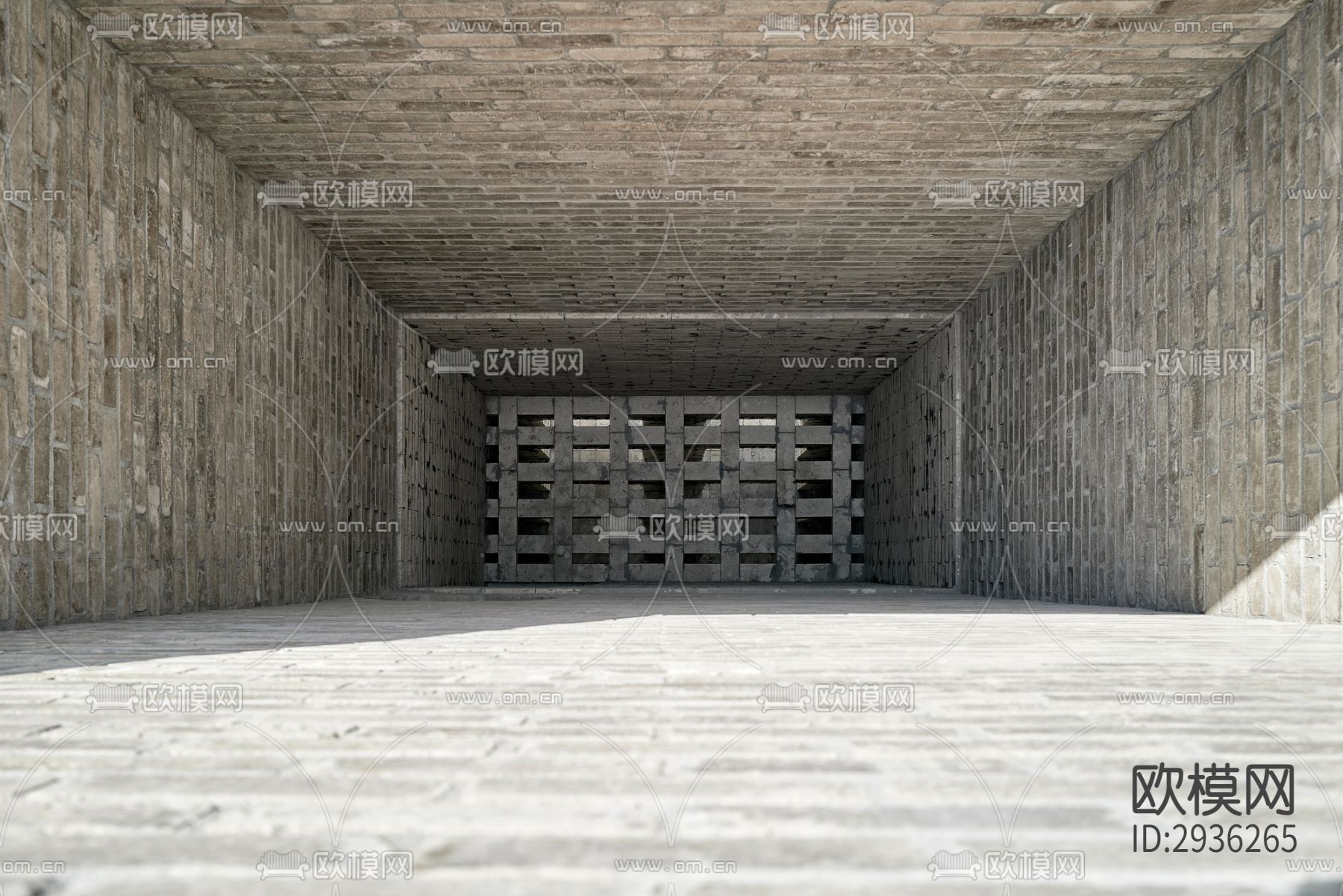 工业风美术博物馆效果图下载（渲染图12）