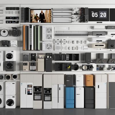  冰箱 电视机 空调su模型 