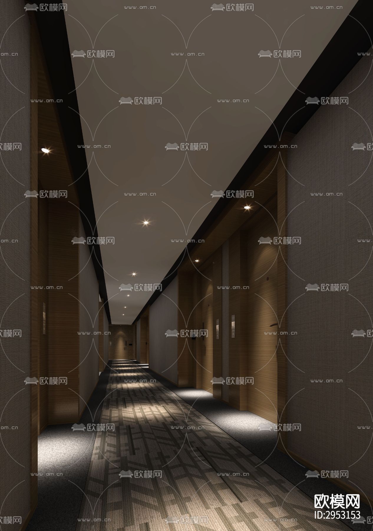 现代酒店客房效果图下载（渲染图5）