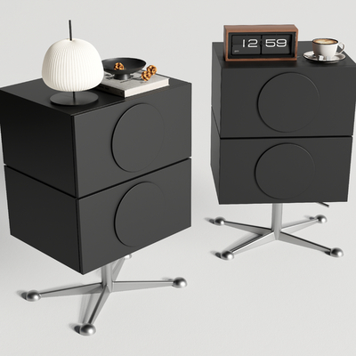  Poliform中古风边几 角几su模型 