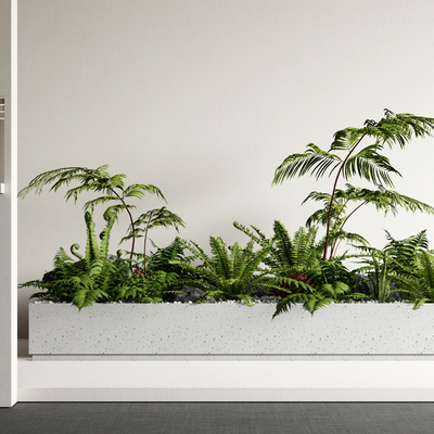  微景观植物堆su模型 