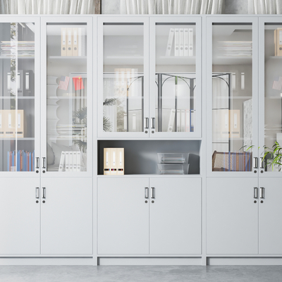  档案柜 资料柜 铁皮柜 文件柜su模型 