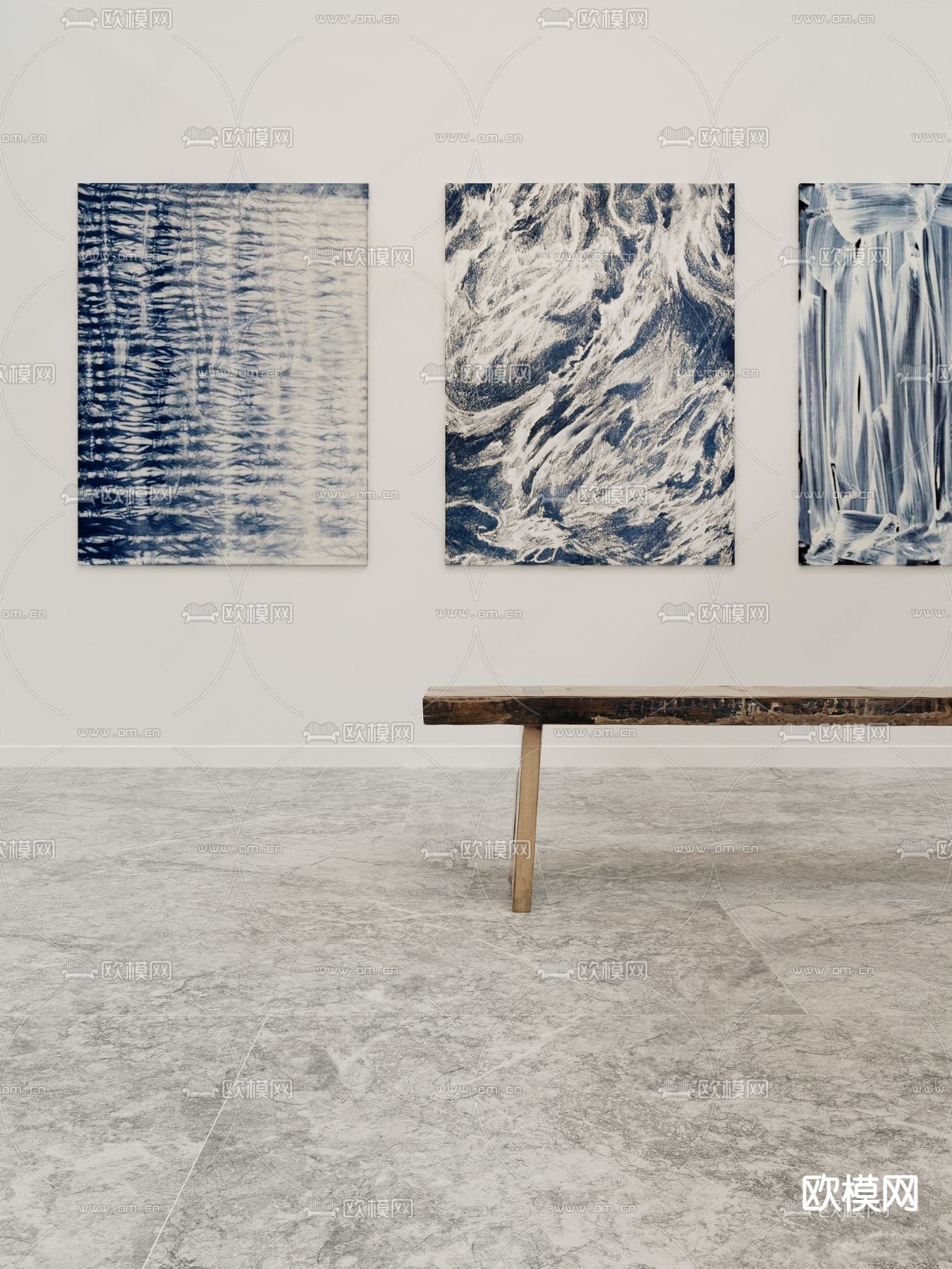 艺术展厅 美术馆su模型下载（渲染图2）