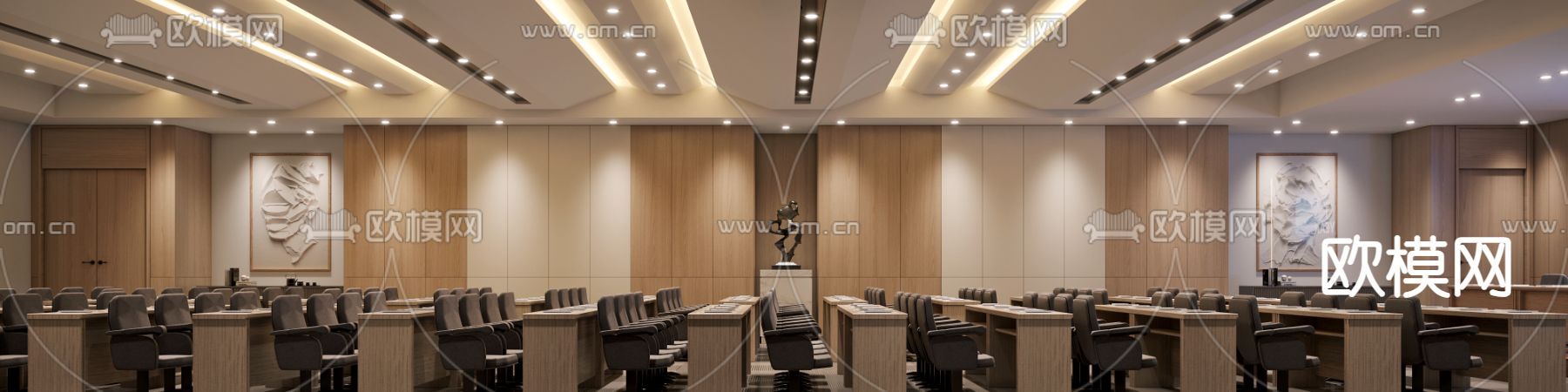多功能会议室 报告厅3d模型下载（渲染图3）