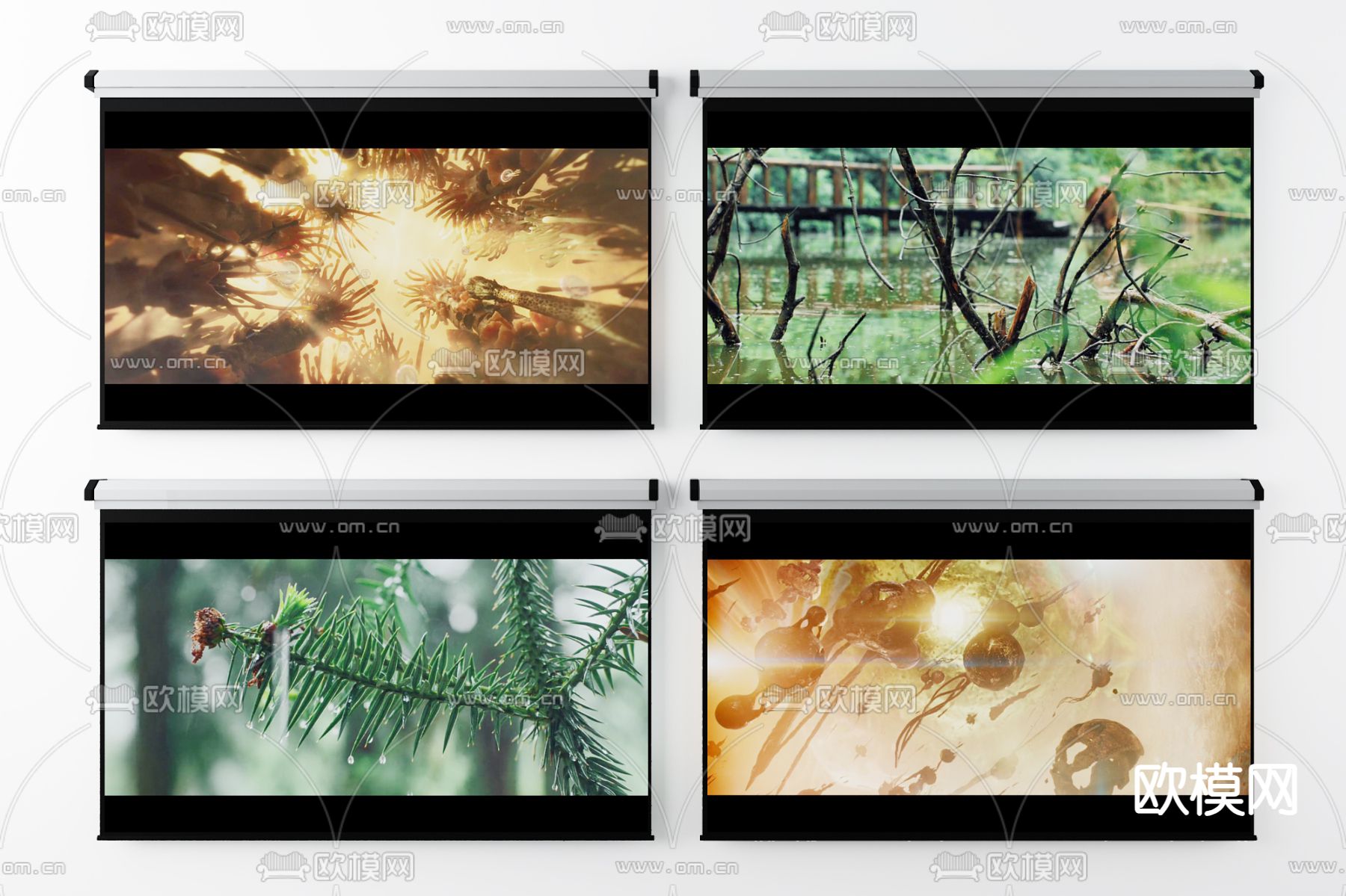 投影幕布3d模型下载