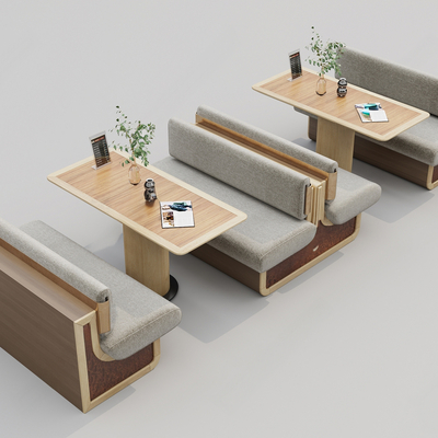  大堂沙发 卡座沙发su模型 