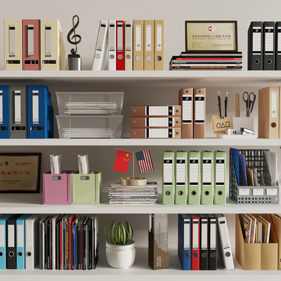  现代办公用品su模型 