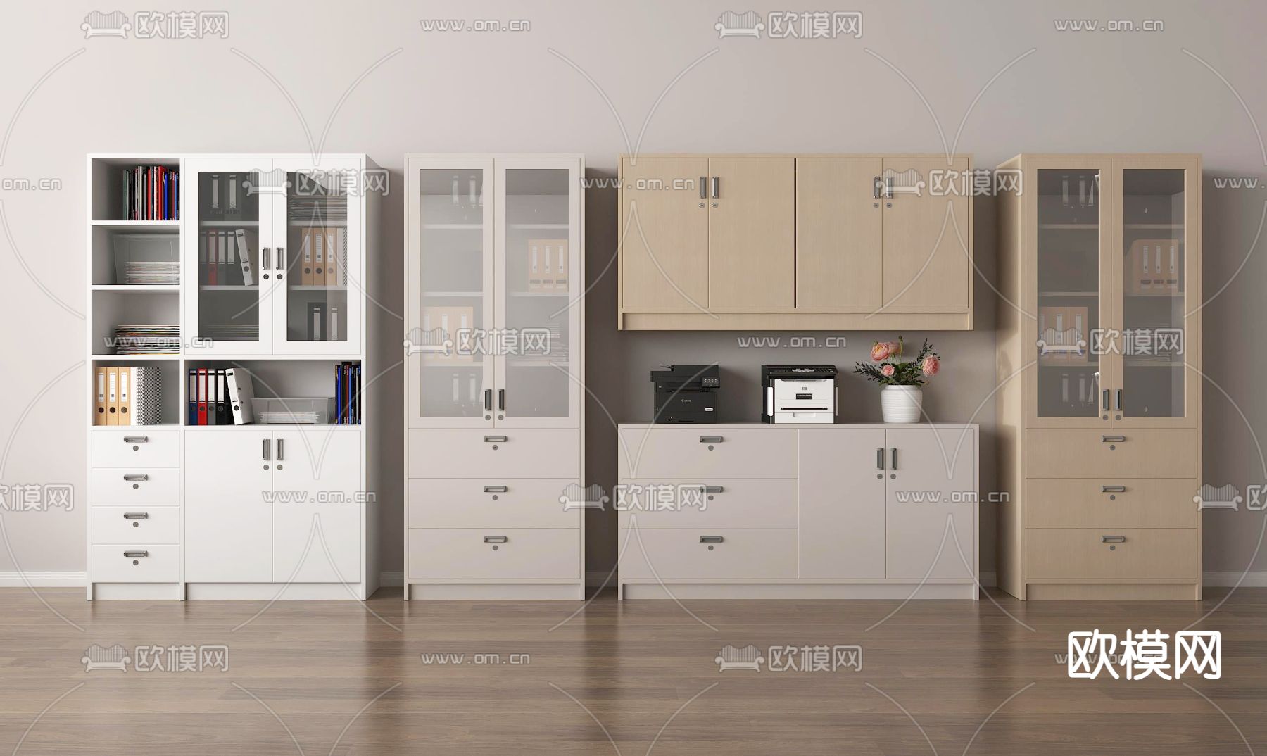 文件柜 资料柜 档案柜3d模型下载