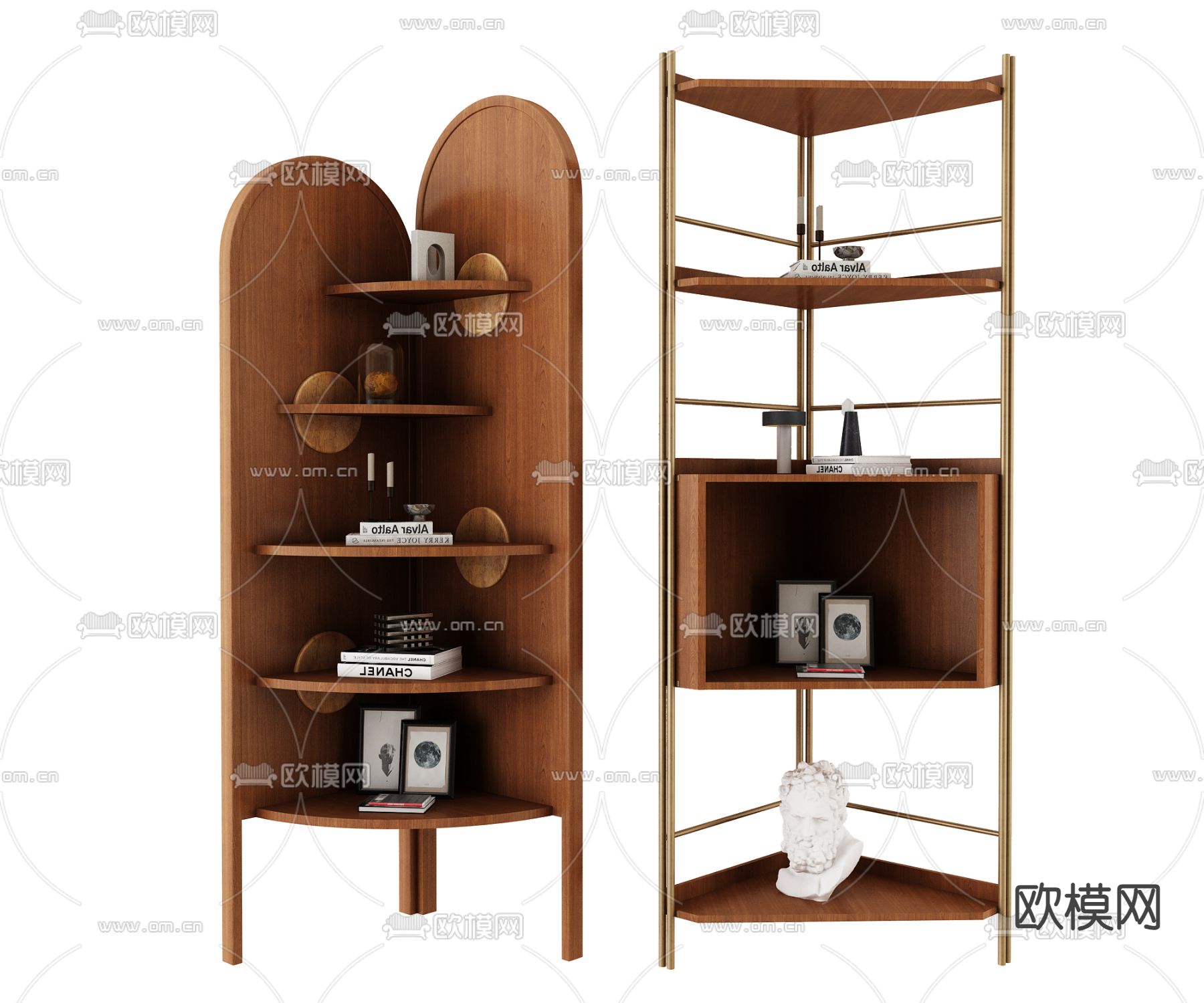 装饰架 置物架3d模型下载