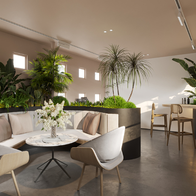  接待室 会客室 洽谈室su模型 