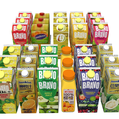  果汁饮料su模型 